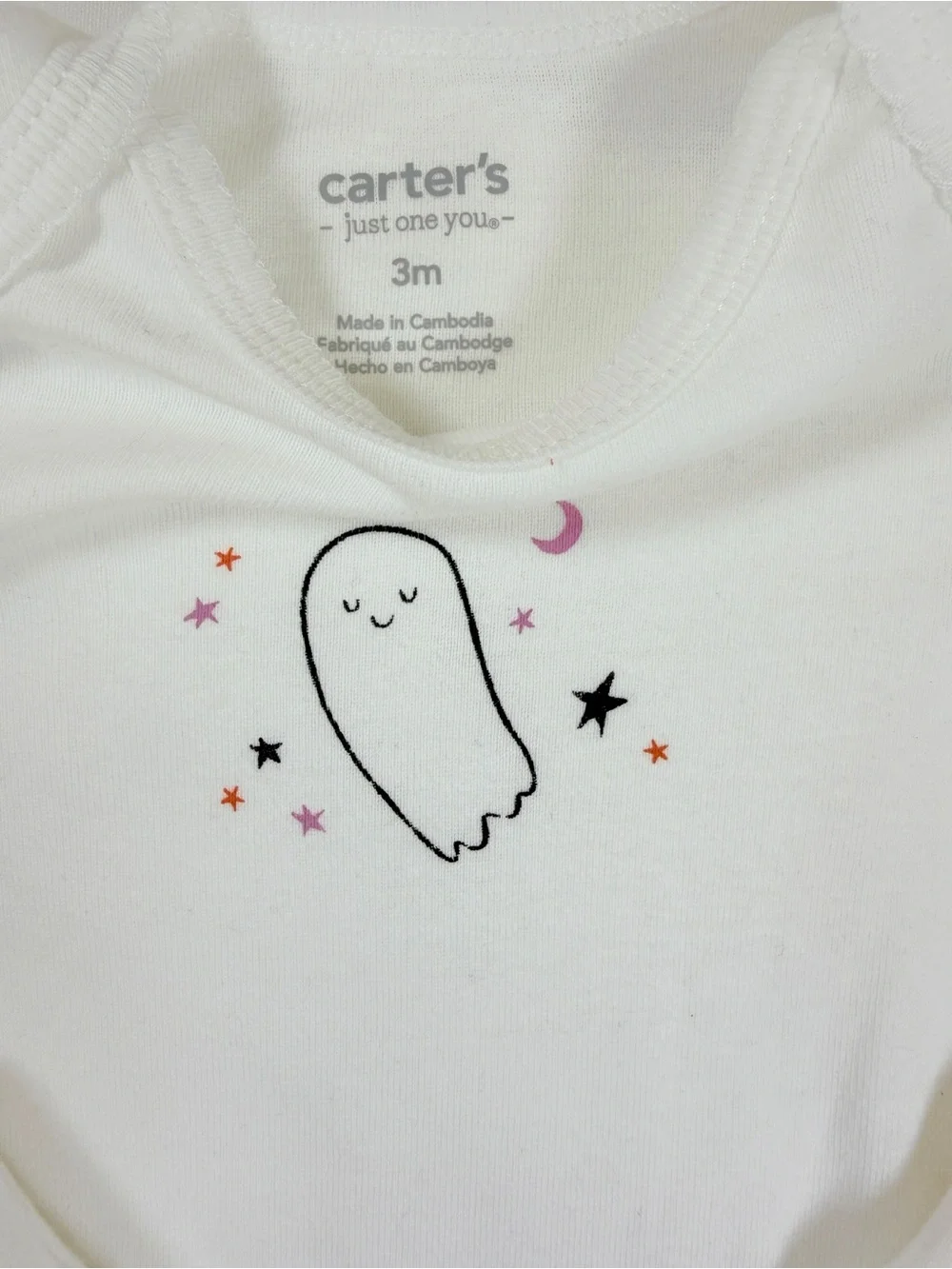 Carter's NWT Ghost Bodysuit & Tutu Leggings Halloween Set Baby Girl 3 Months